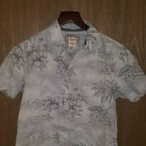 Mossimo Gray Hawaiian shirt
